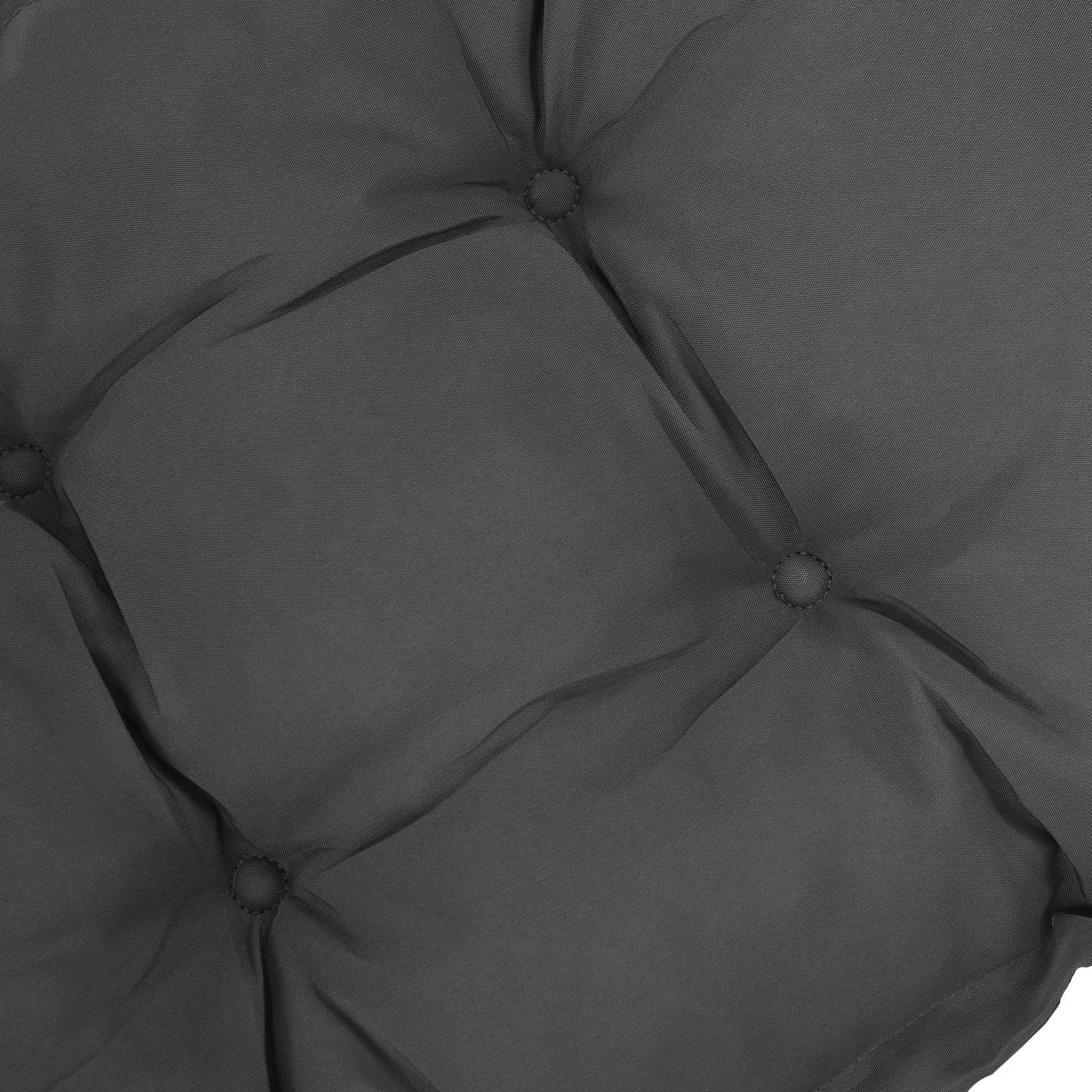 Sitzkissen 100x40 cm Stuhlkissen mit Bindebänder, 10cm dick Polsterauflage Dunkelgrau