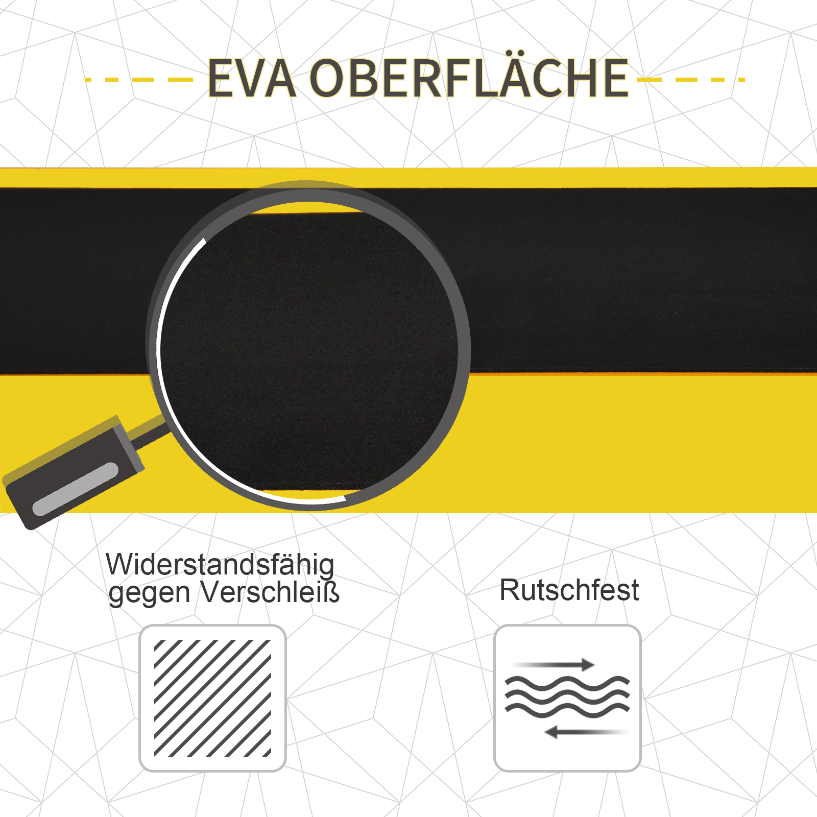 2er-Set Sägepferd Arbeitsbock Unterstellbock Klappbar rutschfest Stahl Gelb Schwarz 100 x 49 x 62-90 cm Belastbarkeit 100 kg