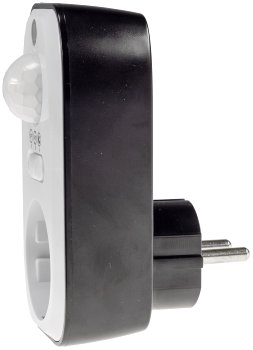 Zwischenstecker mit Bewegungsmelder, 8m Reichweite , 230V/1200W
