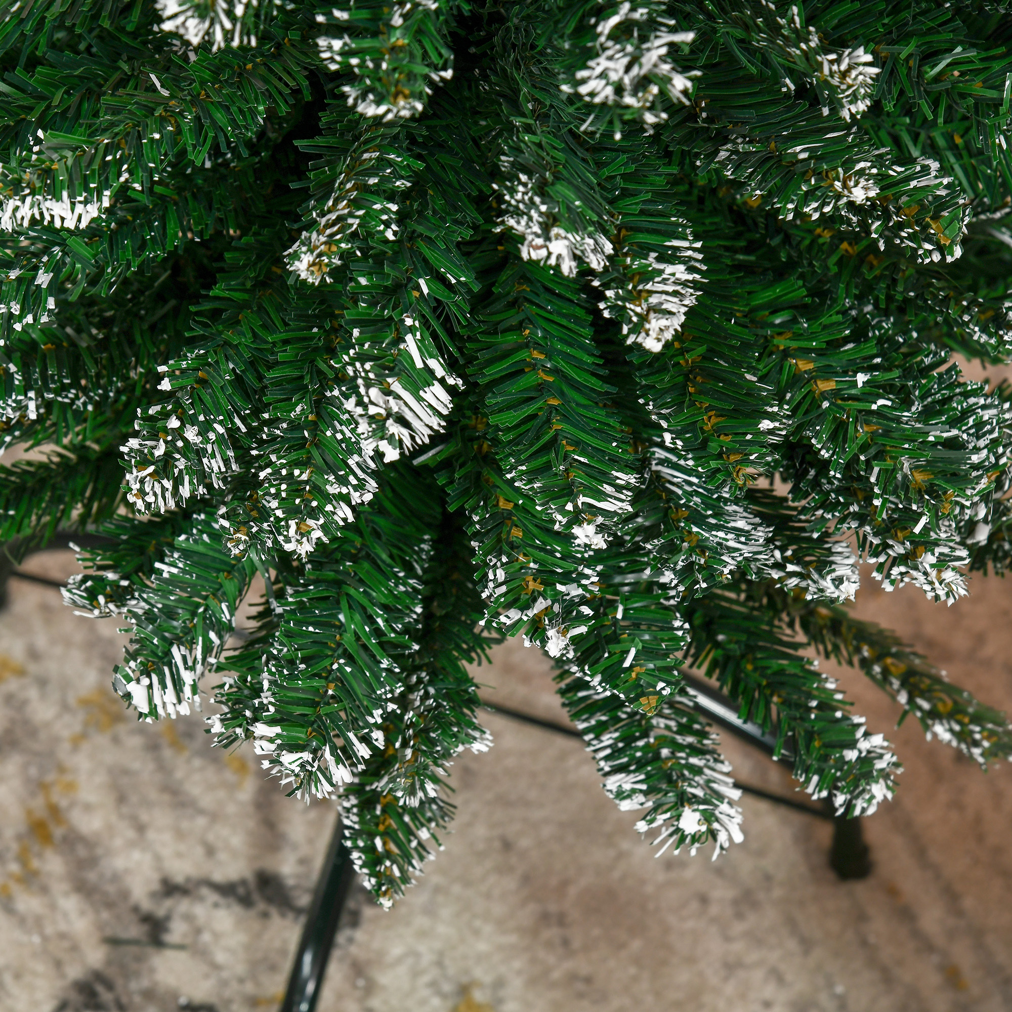 Weihnachtsbaum 190 cm, hoch realistisch, 570 Zweige, feuerfest, stabile Basis, Grün