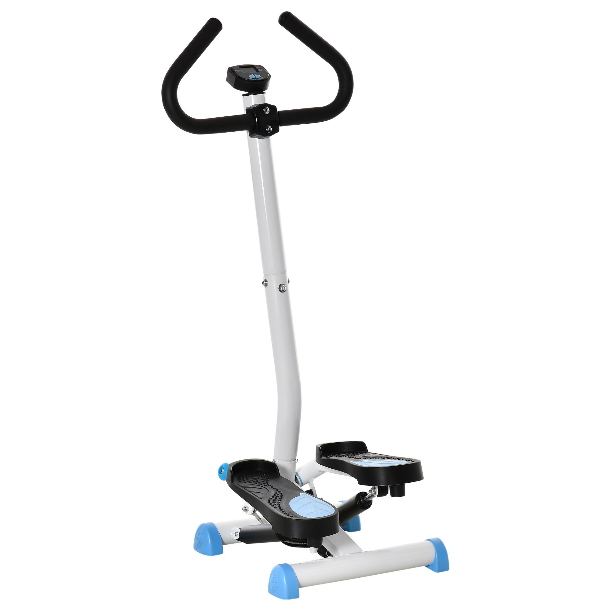 Stepper Fitnessgerät, LCD-Monitor, rutschfeste Pedale, Stahl und ABS, 55x44x108 cm, bis 100 kg