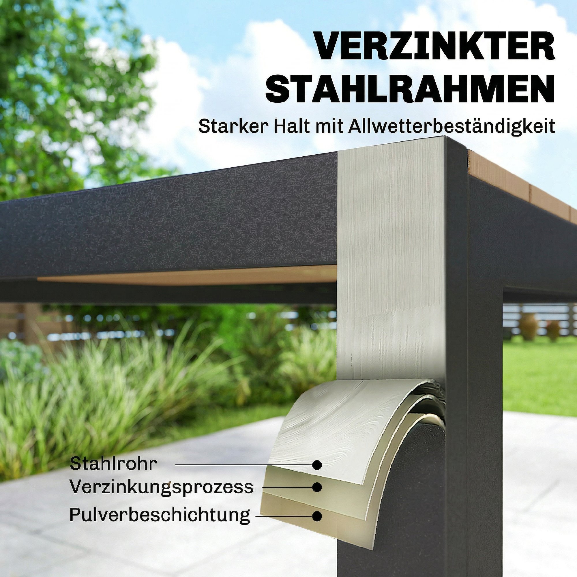 7 tlg. Sitzgruppe Gartenmöbel-Set, Gartengarnitur mit 1 Esstisch, 6 Stühlen, Kissen, für Terrasse, Naturholz
