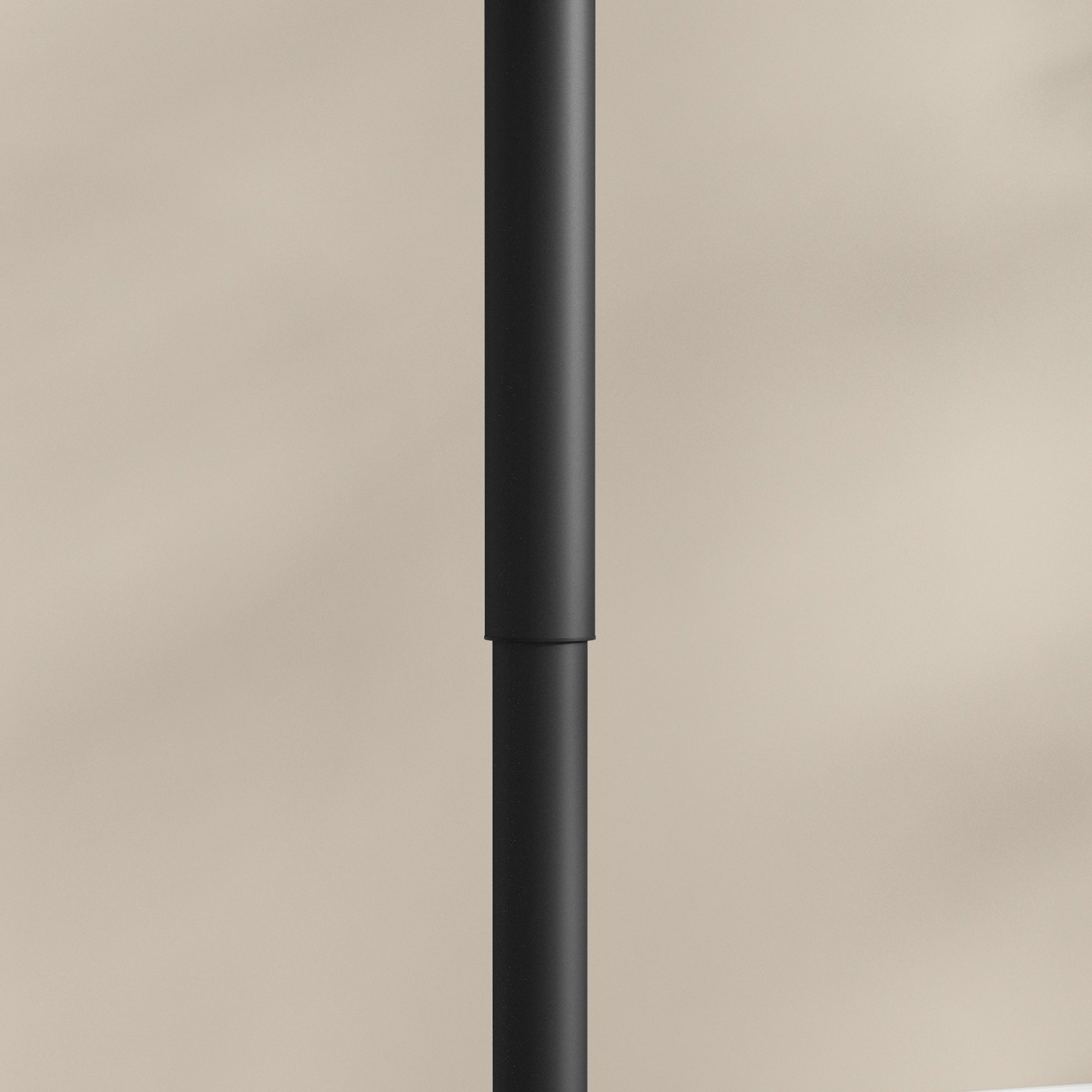 Bartisch für 2 Personen, höhenverstellbar, Marmoroptik, 60 x 60 x 68-93,5 cm, Schwarz