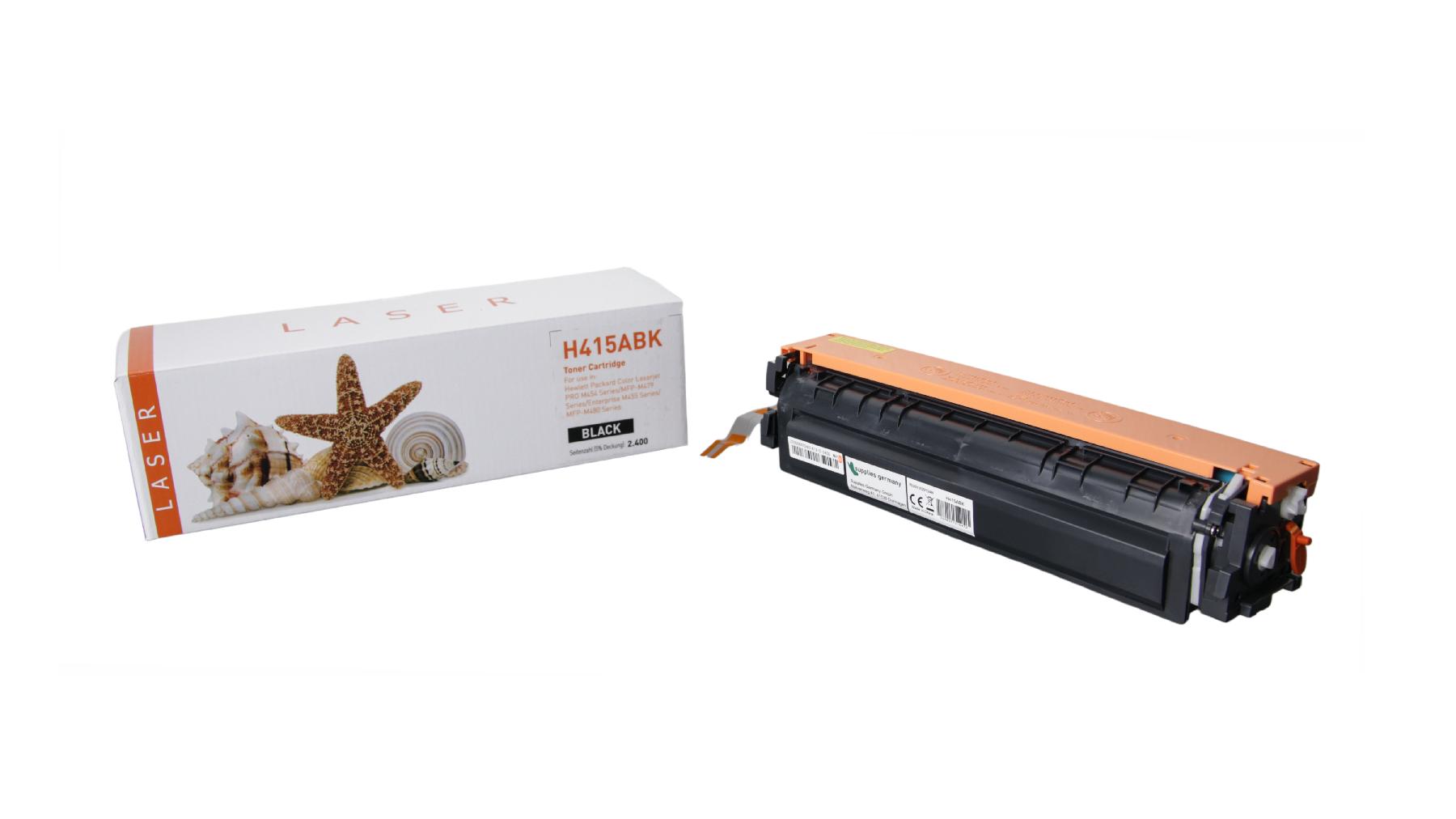 415ABK alternativ Toner black für HP / W2030A / 2.400 Seiten