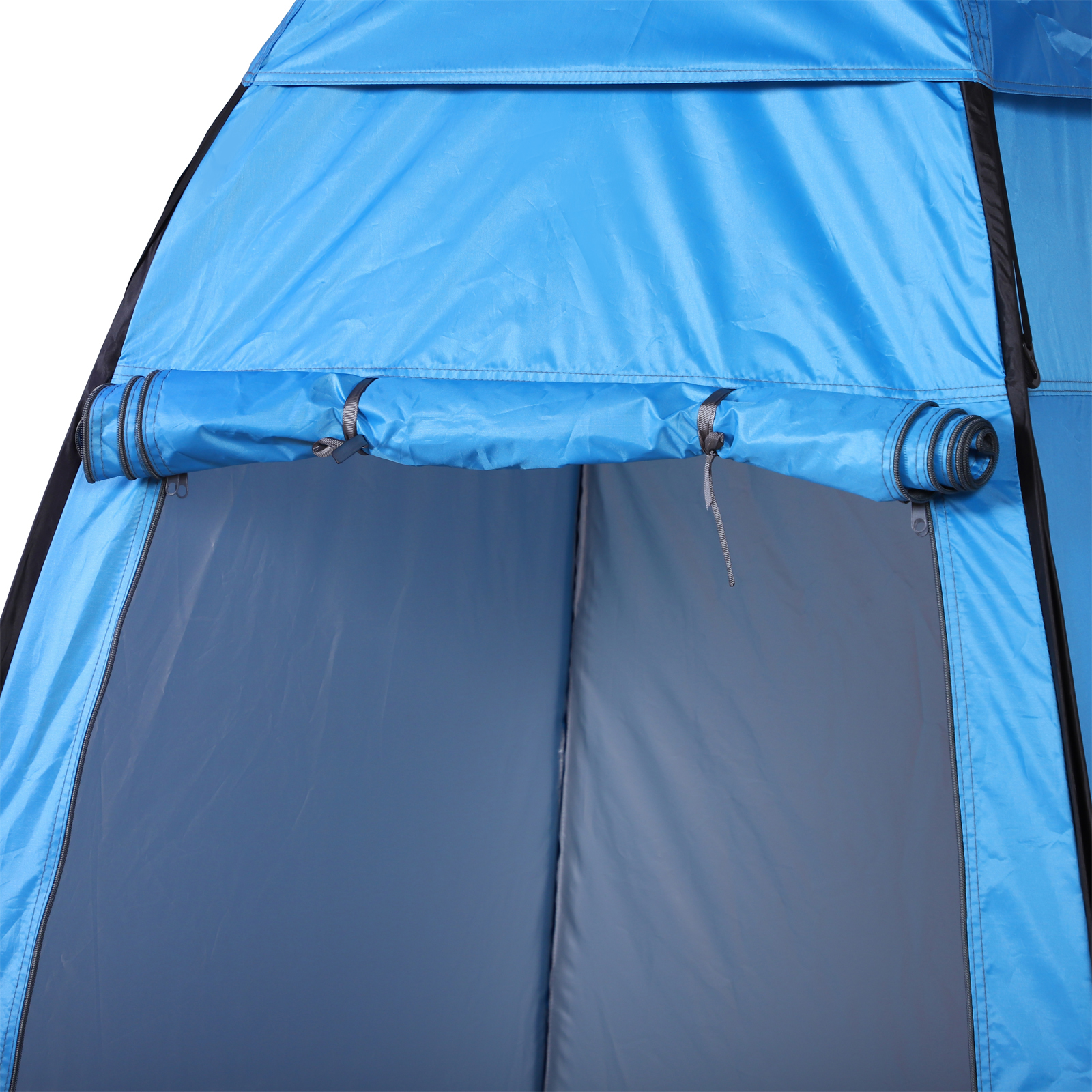 Pop up Toilettenzelt Mobiles Camping Duschzelt Umkleidezelt mit Innentasche Duschkabine Umkleidekabine Wasserfest Polyester Himmelblau 120 x 120 x 190 cm