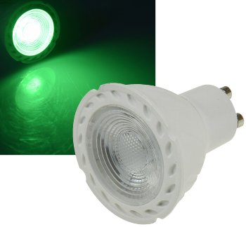 LED Strahler GU10 "LDS-50" grün, 38°, 230V/5W