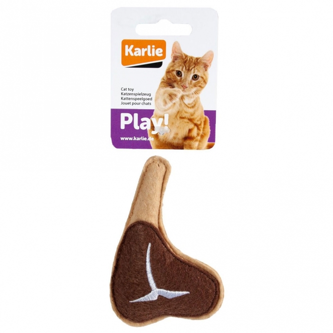 Karlie Flamingo Katzenspielzeug Food Textil - T-Bone Karlie Flamingo Katzenspielzeug Food Textil - T-Bone