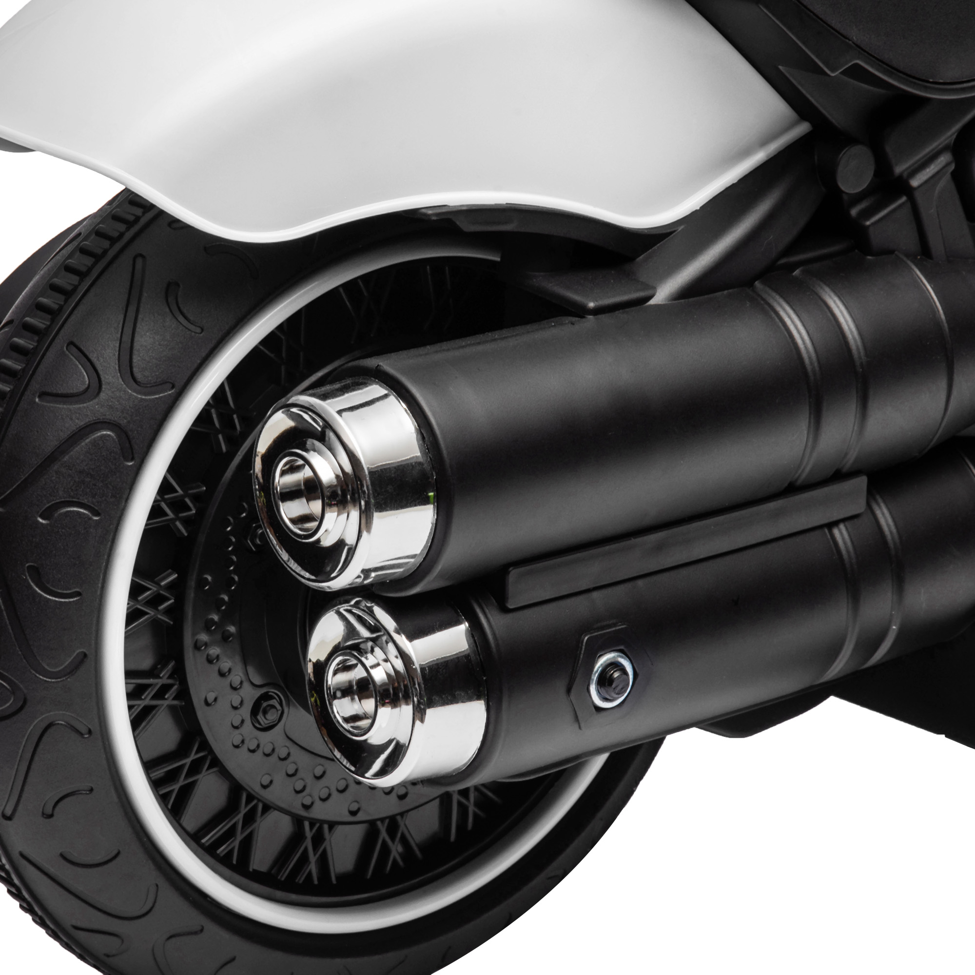 Elektro-Kindermotorrad, LED-Scheinwerfer, abnehmbare Stützräder, bequemer Sitz, Rot/Schwarz
