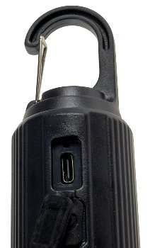 LED Glühlampe mit Akku "CT-KL3", dimmbar, mit Haken / Karabiner, 3000k / Warmweiß