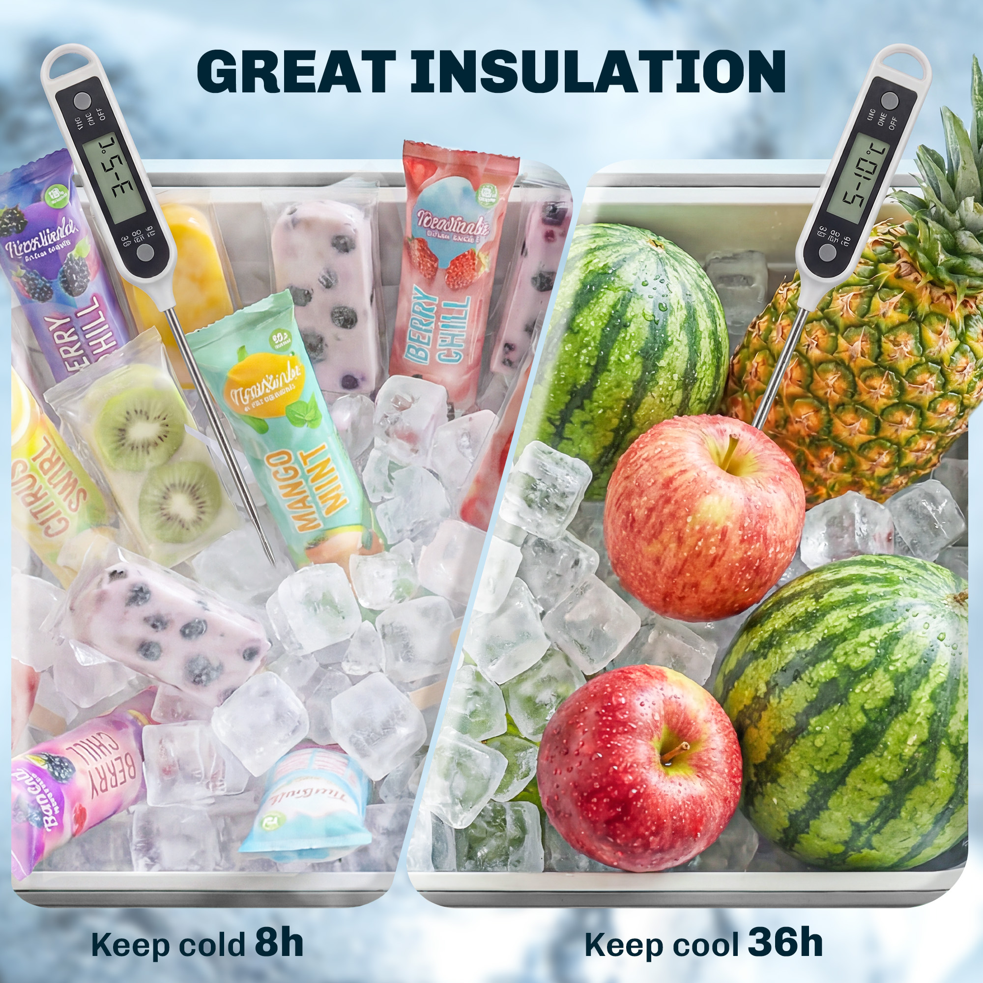 Kühlwagen mit 56L Kapazität Servierwagen mit Rollen, Flaschenöffner, unterer Ablage, Griff mobiler Getränkewagen, Grau