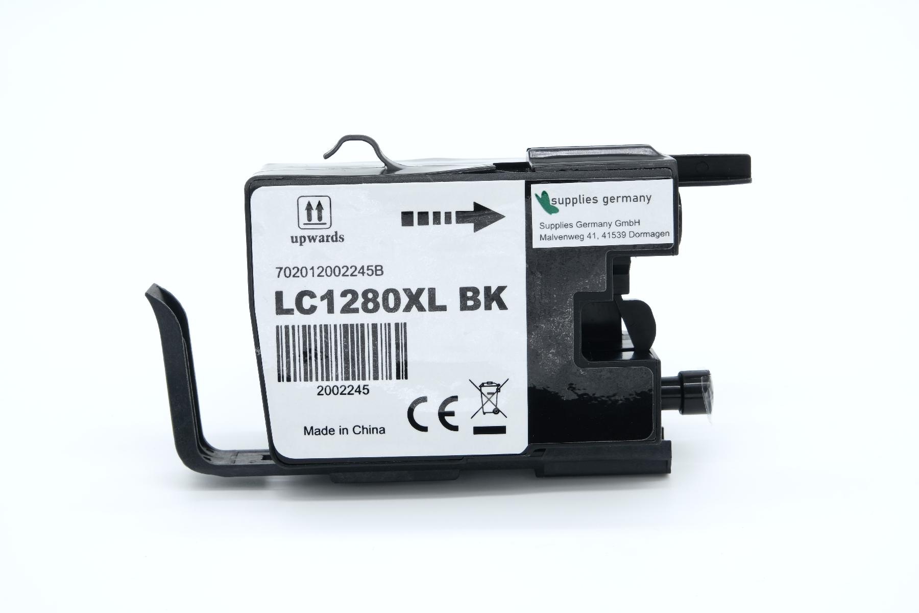 LC1280XLBK alternativ Tinte black für Brother / LC1280XLBK / 54,7ml