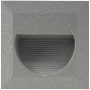 LED Wandeinbauleuchte "WEL Q14" / IP65, 14 LEDs, Aluminium, warmweiß