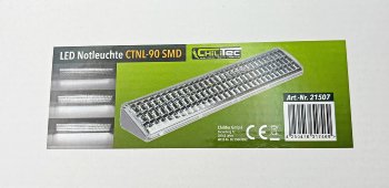 LED Notleuchte "CTNL-90 SMD" 500x95x60mm, Lithium Akku 2x 3,7V/2200mAh, nur 9W