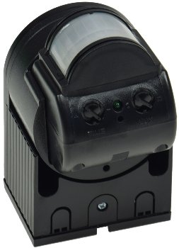 Aufputz Bewegungsmelder "CBM" 180° / IP44, 1-1200W, 3-Draht, schwarz
