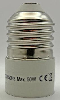 Lampensockel-Adapter, Kunststoff, E27 auf E14