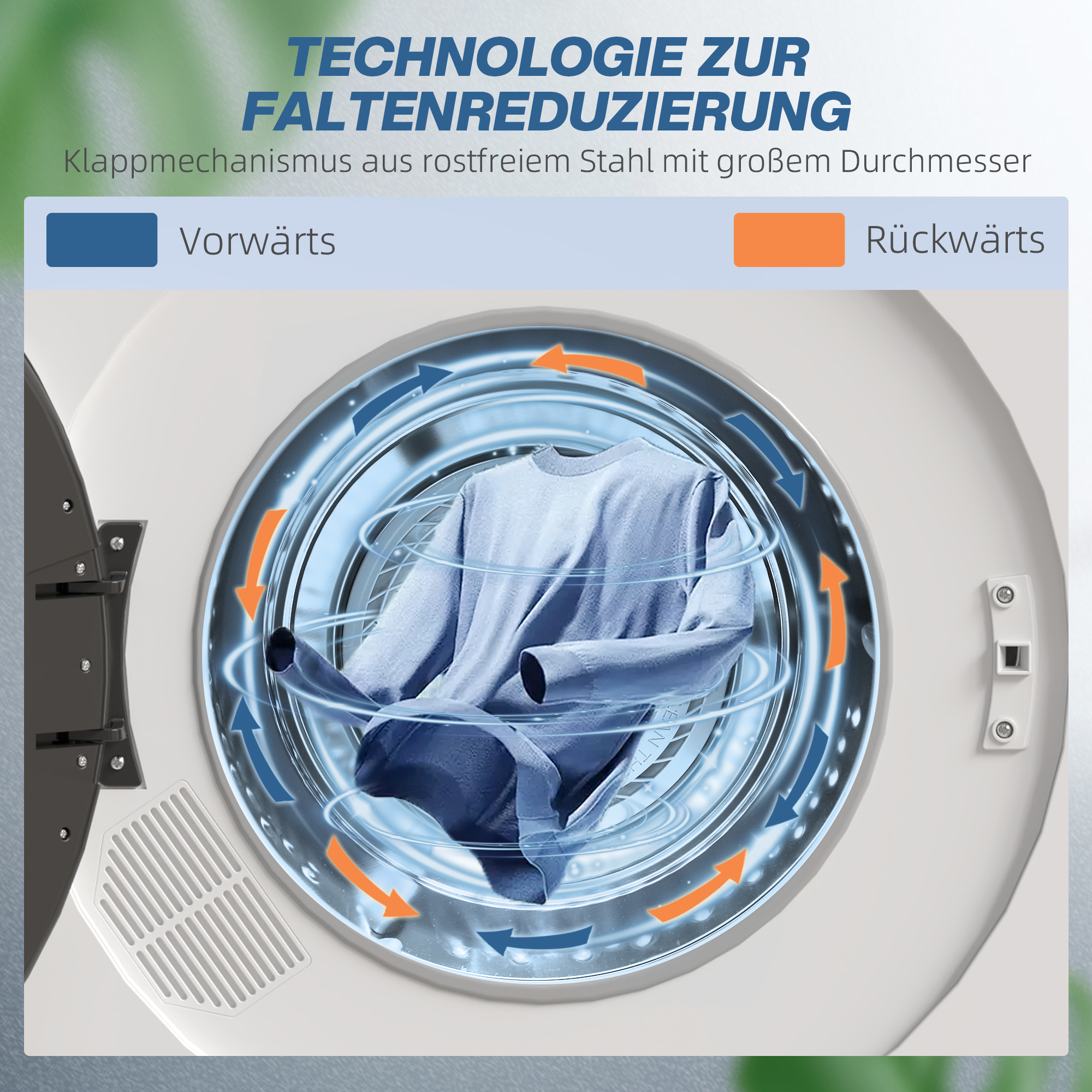 Wäschetrockner, 6 Programme, 40-60?, 3kg Kapazität, kompakt, Touch-Bedienung, Weiß