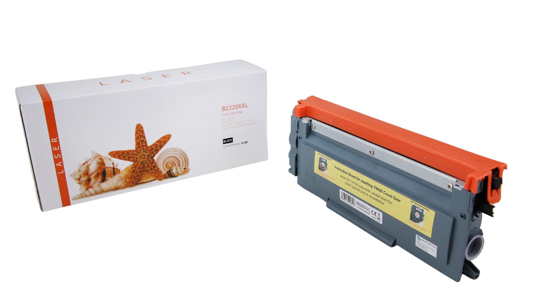 TN2220XXL alternativ Toner black für Brother  / TN2220XXL / 5.200 Seiten