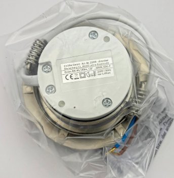 LED-Einbauleuchte "Flat-32dim" warmweiß, 80x32mm, 5W, 590lm, Edelstahl gebürstet