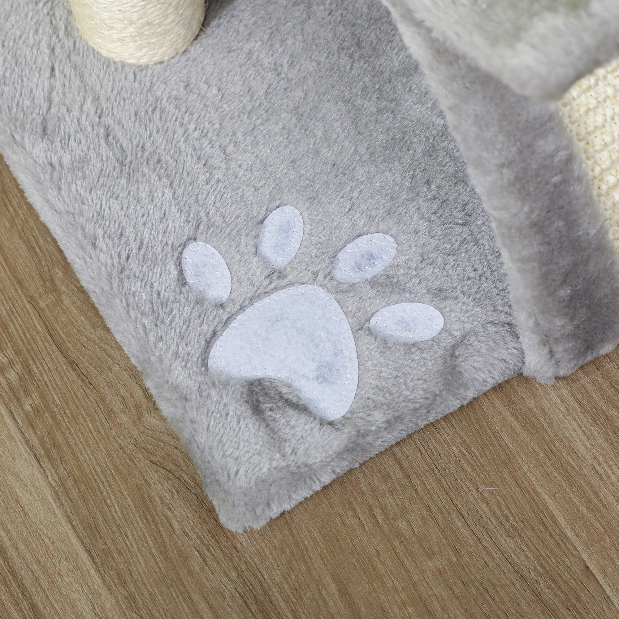 Kratzbaum klein Katzenkratzbaum Spielbaum Kratzstamm für Katzen mit Spielball Braun 40 x 30 x 43 cm