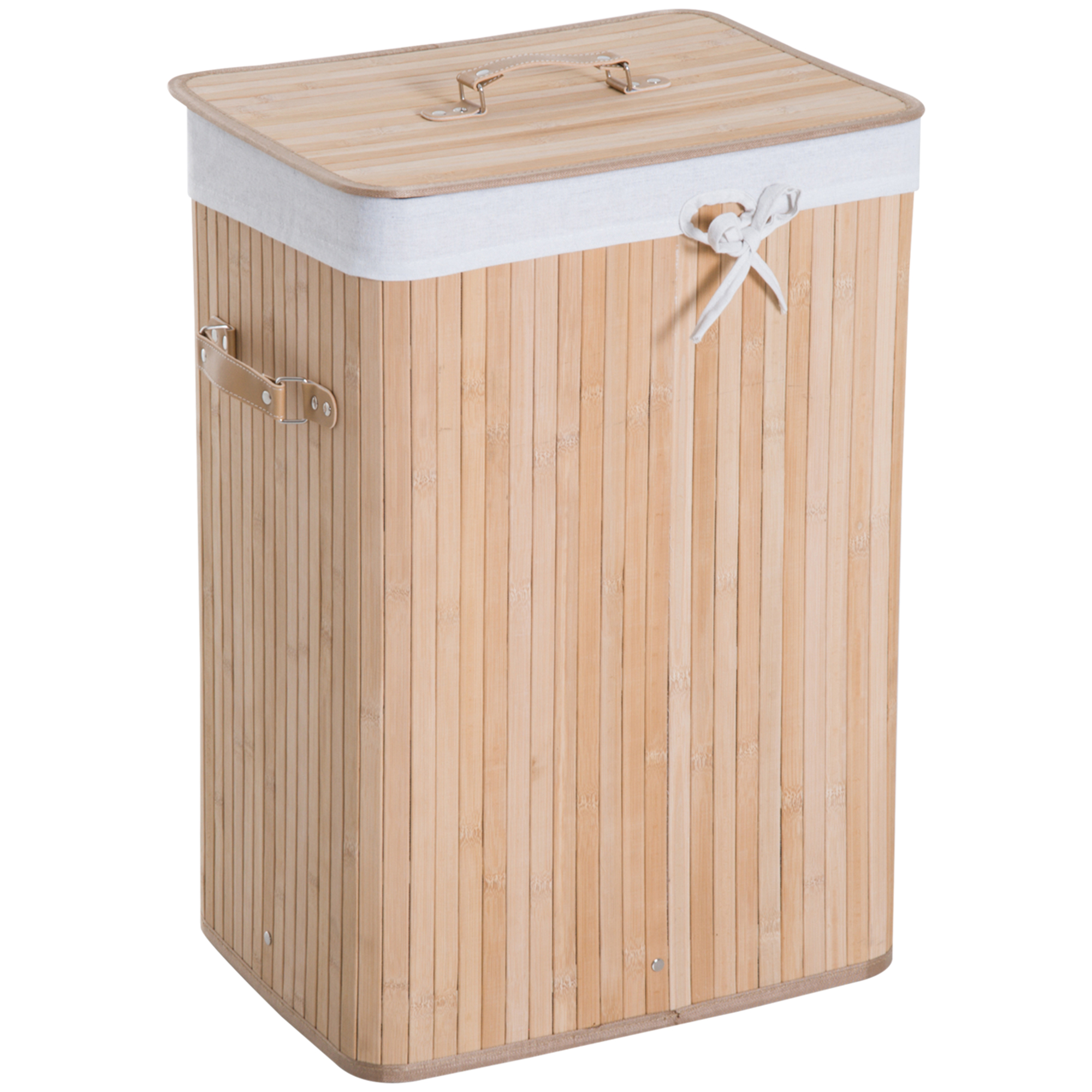 Wäschekorb schmal mit Deckel 72L Wäschesammler mit Griff, herausnehmbarer Wäschesack, Wäschebox für Waschküche Schlafzimmer Badezimmer Natur Wäschekorb schmal mit Deckel 72L Wäschesammler mit Griff, herausnehmbarer Wäschesack, Wäschebox für Waschküche Schlafzimmer Badezimmer Natur
