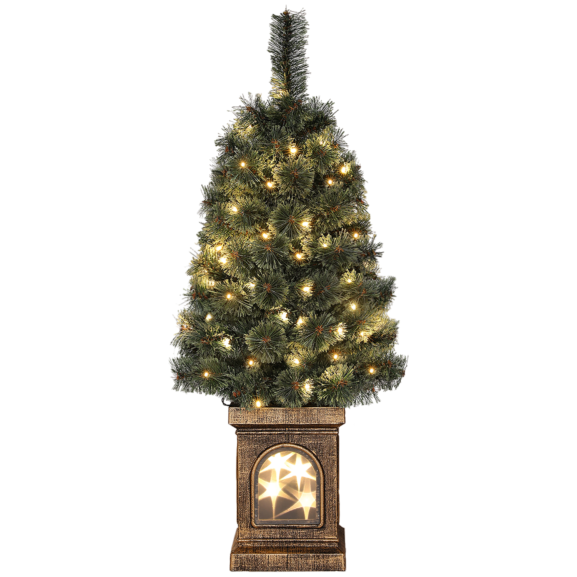 Weihnachtsbaum, naturgetreue Erscheinung, integrierte LEDs, dimmbar, 8 Modi, 45 x 90 cm, Grün Weihnachtsbaum, naturgetreue Erscheinung, integrierte LEDs, dimmbar, 8 Modi, 45 x 90 cm, Grün