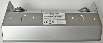 3-fach Steckdosenblock, silber, 250V~/ 16A, Aufbaumontage