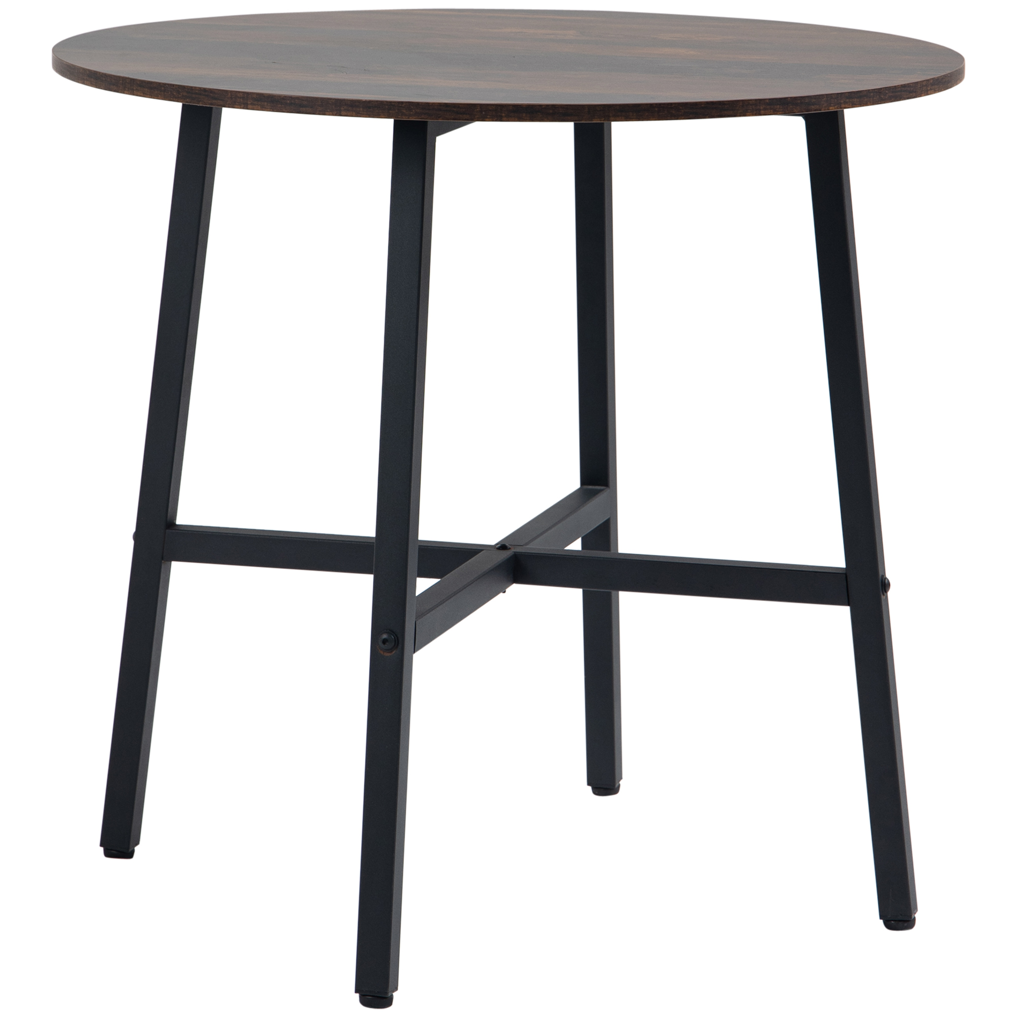 Esstisch Küchentisch, großer Tisch, Industriedesign, Rustikales Design, ?80 x 76 cm, Braun Esstisch Küchentisch, großer Tisch, Industriedesign, Rustikales Design, ?80 x 76 cm, Braun