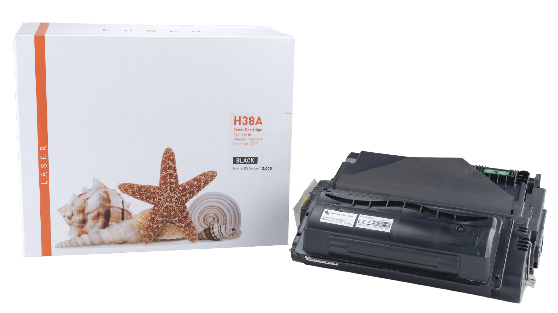 Q38A alternativ Toner black für HP / Q1338A / 12.000 Seiten