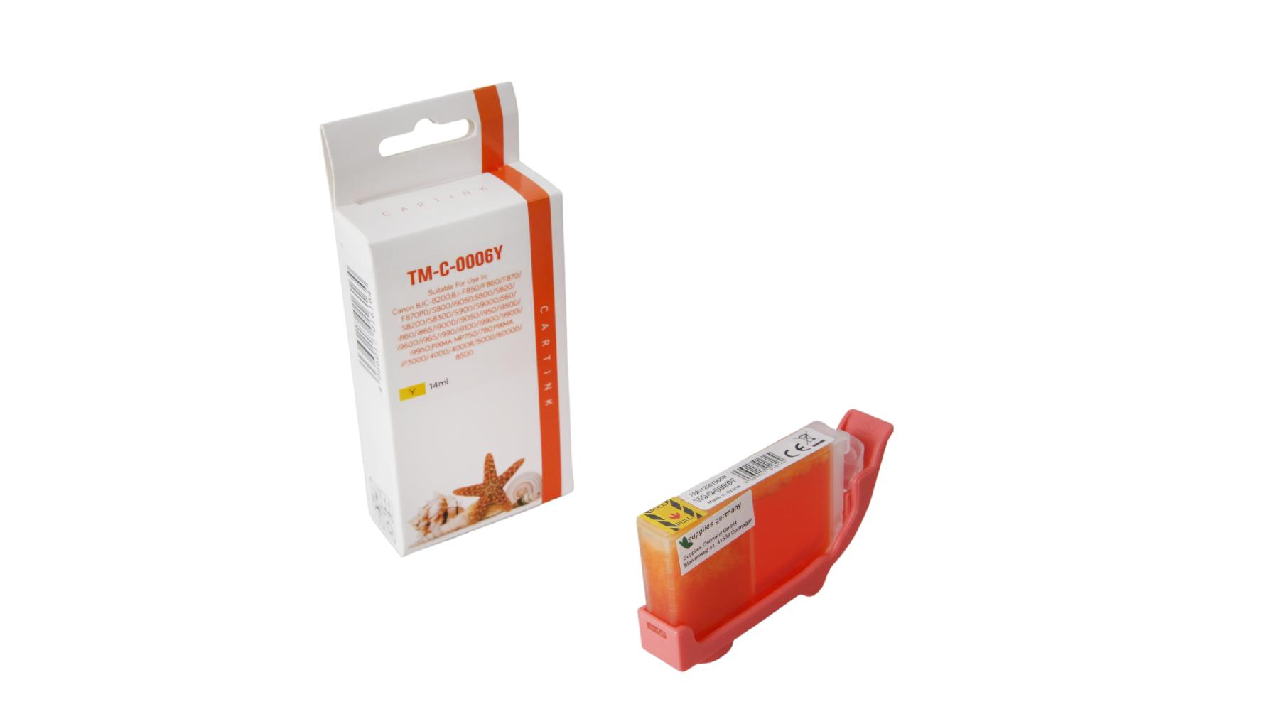 BCI3Y/6Y/CLI8Y alternativ Seestern Tinte yellow / 4482A002 / 14ml / ohne Chip