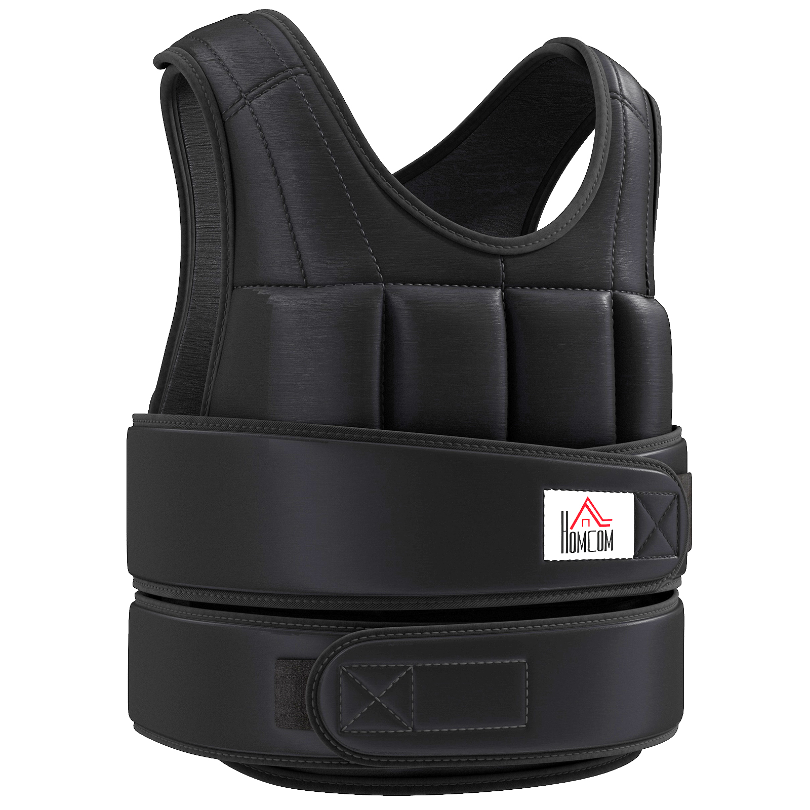 Gewichtsweste 10 KG verstellbare Trainingsweste mit herausnehmenbar Gewichten Schwarz