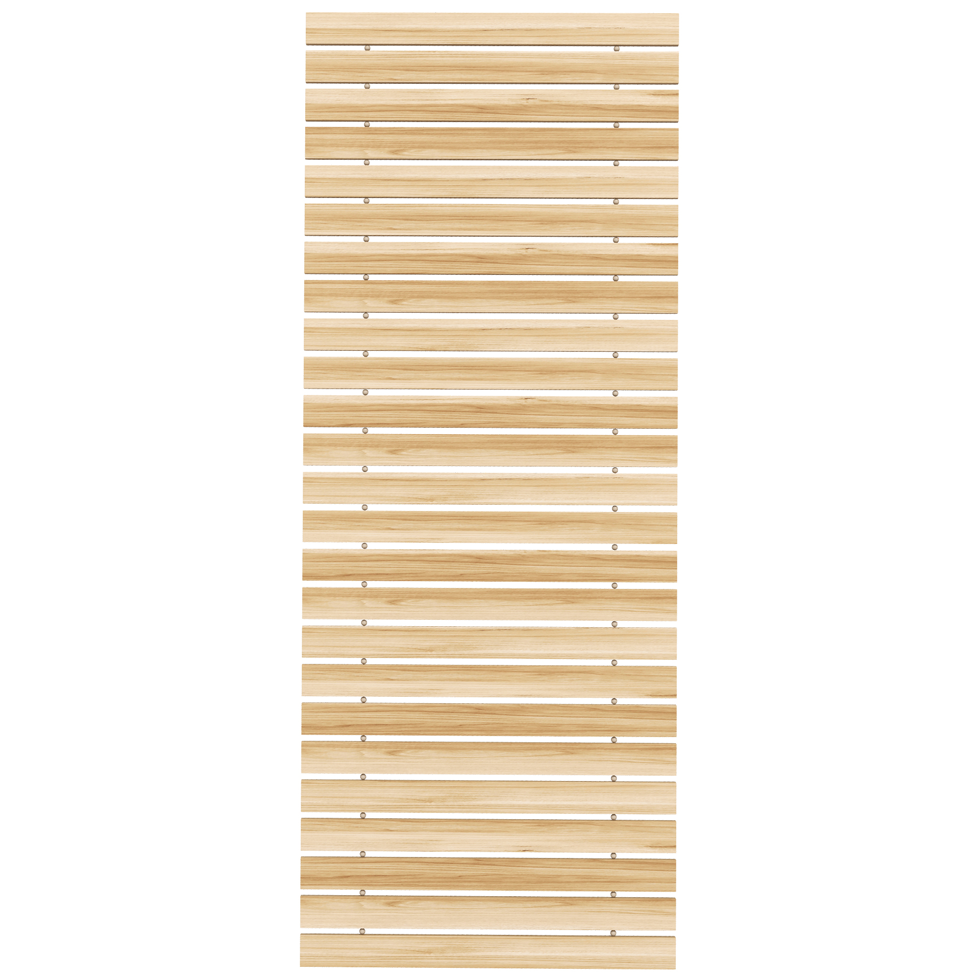 Rollweg Gehweg Ausrollbarer Gartentritt, wetterbeständig, Fichtenholz, 120 x 47 x 1 cm, Natur