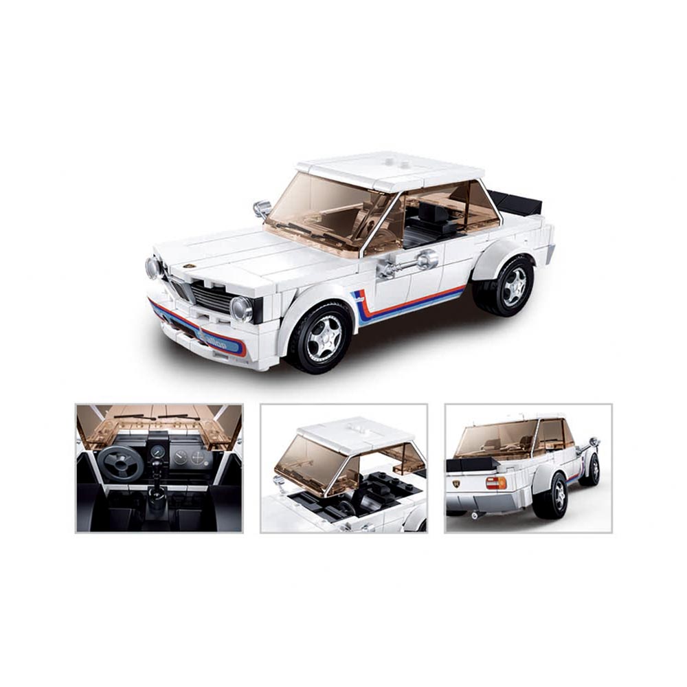 Sluban M38-B1126 - Model Bricks - Auto klassisch weiß