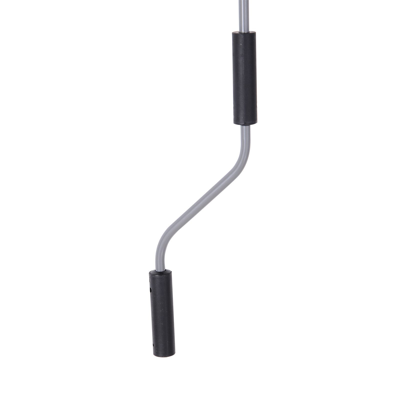 Senkrechtmarkise Balkonmarkise Vertikalmarkise Windschutz Seitenrollo Sichtschutz mit Handkurbel Polyesterstoff+Aluminium Grau 200 x 120 cm