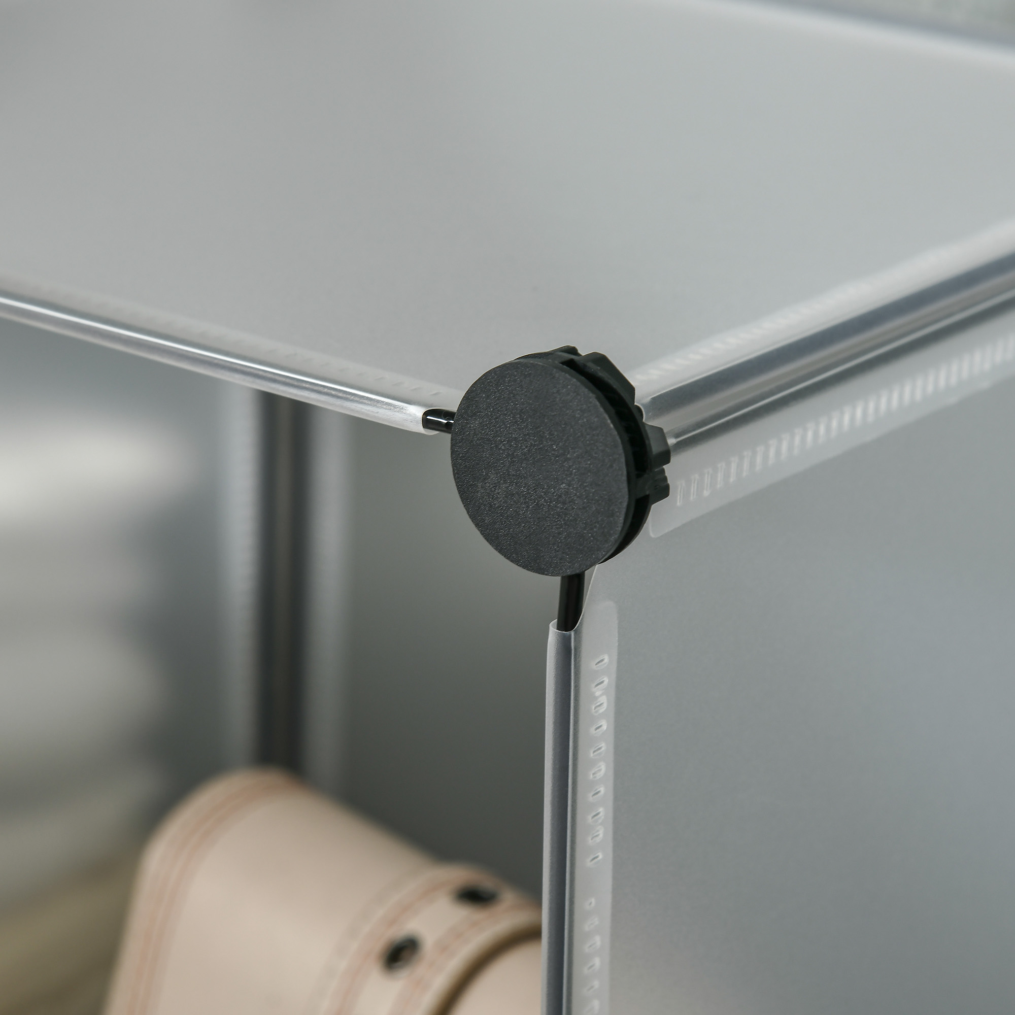 modulares Regalsystem mit 16 separaten Boxen, Steckregal, DIY, Schwarz + Weiß