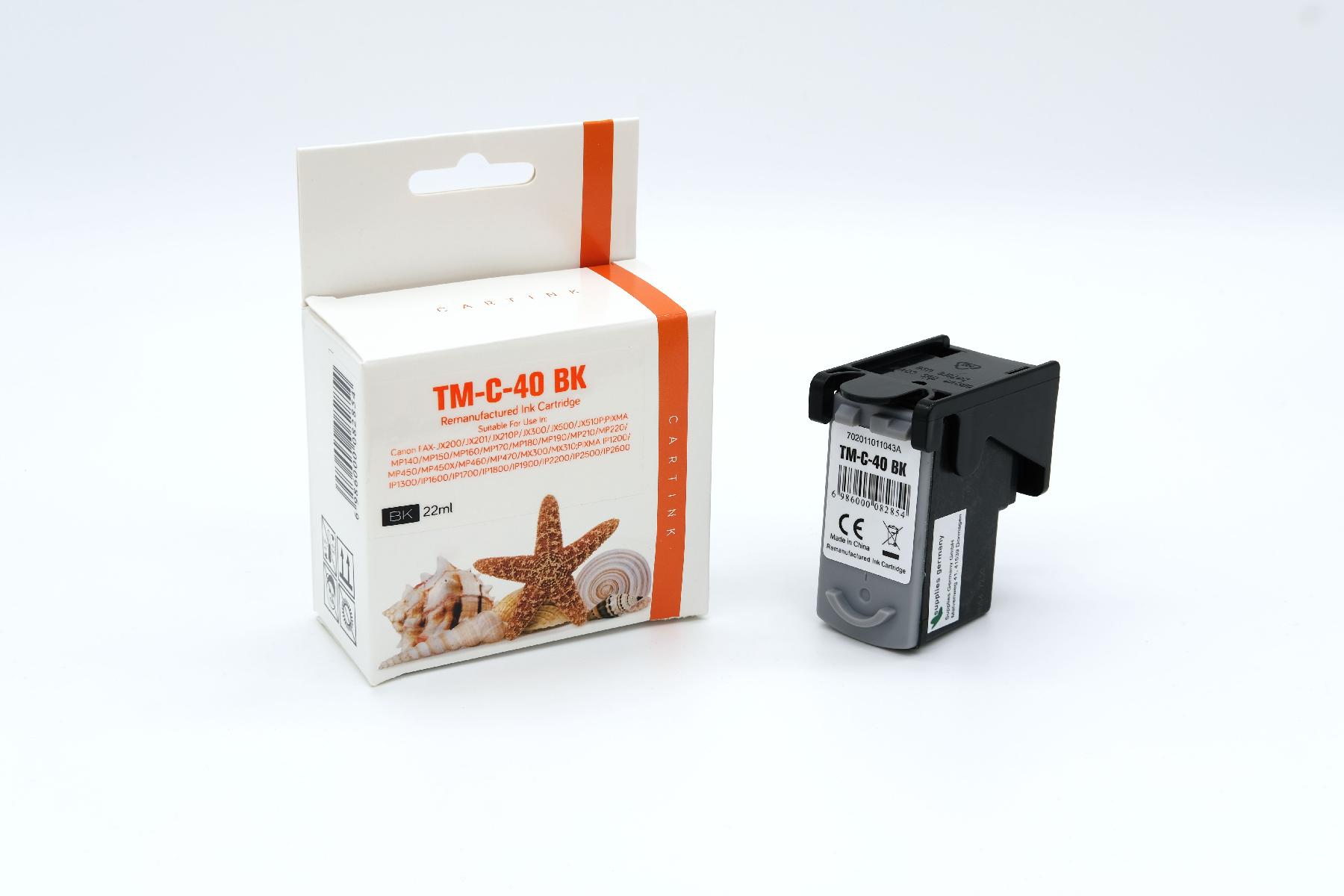 PG40/50 Refill Tinte black für Canon / PG40/50 / 22ml