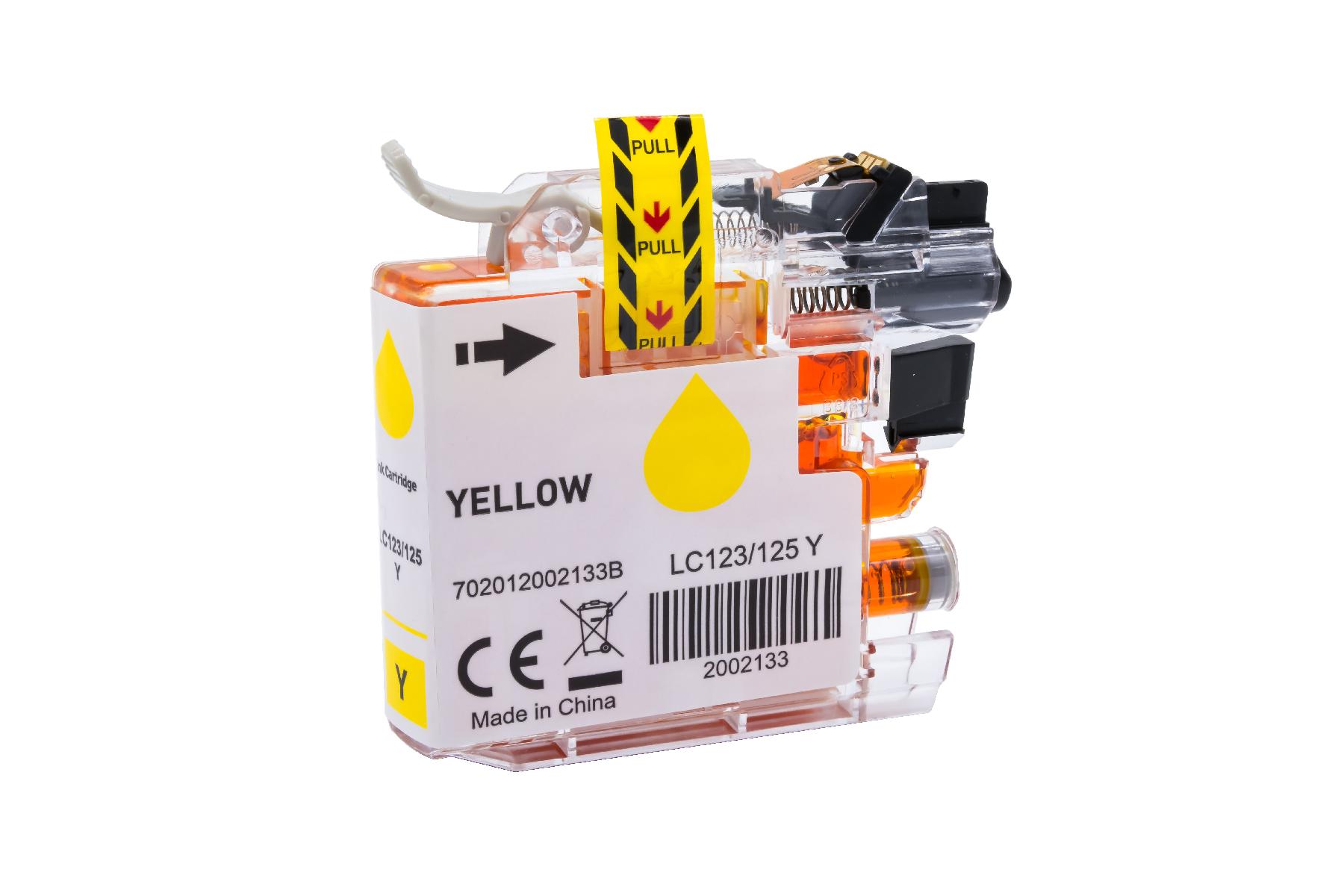 LC125XLY alternativ Tinte yellow für Brother / LC125Y / 16,6ml LC125XLY alternativ Tinte yellow für Brother / LC125Y / 16,6ml