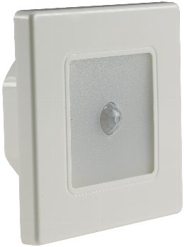 LED Wand-Einbauleuchte "EBL 86 PIR", 1,8W, 3000k, warmweiß, Rahmen cremeweiß