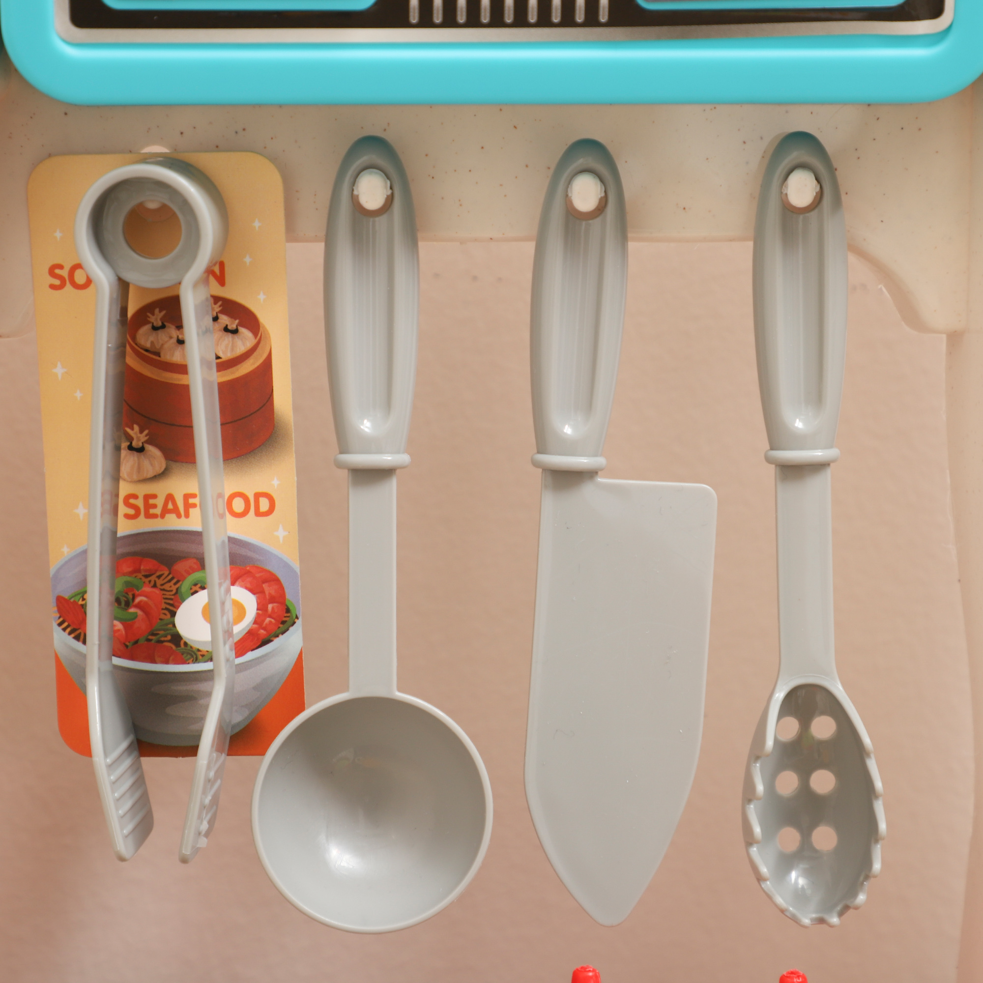 92-teiliges Küchenset für Kinder, Wasserhahn, Kunststoff, 3-6 Jahre, Grün