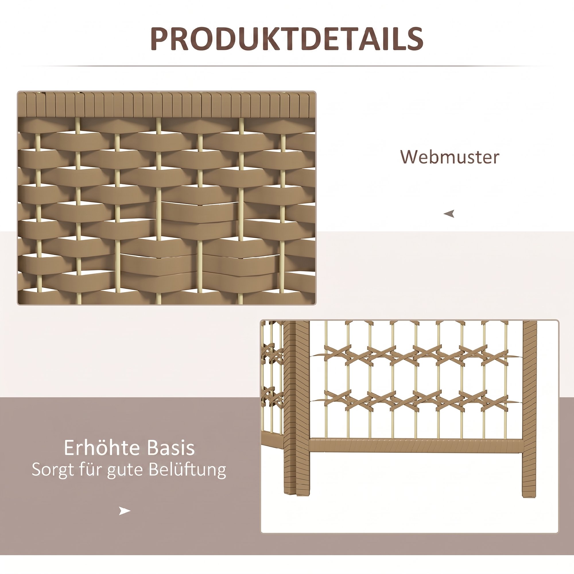Paravent 6-teilig 240 x 170 cm Faltbar Raumteiler Trennwand aus Wellenfaser Trennwand für Wohnzimmer