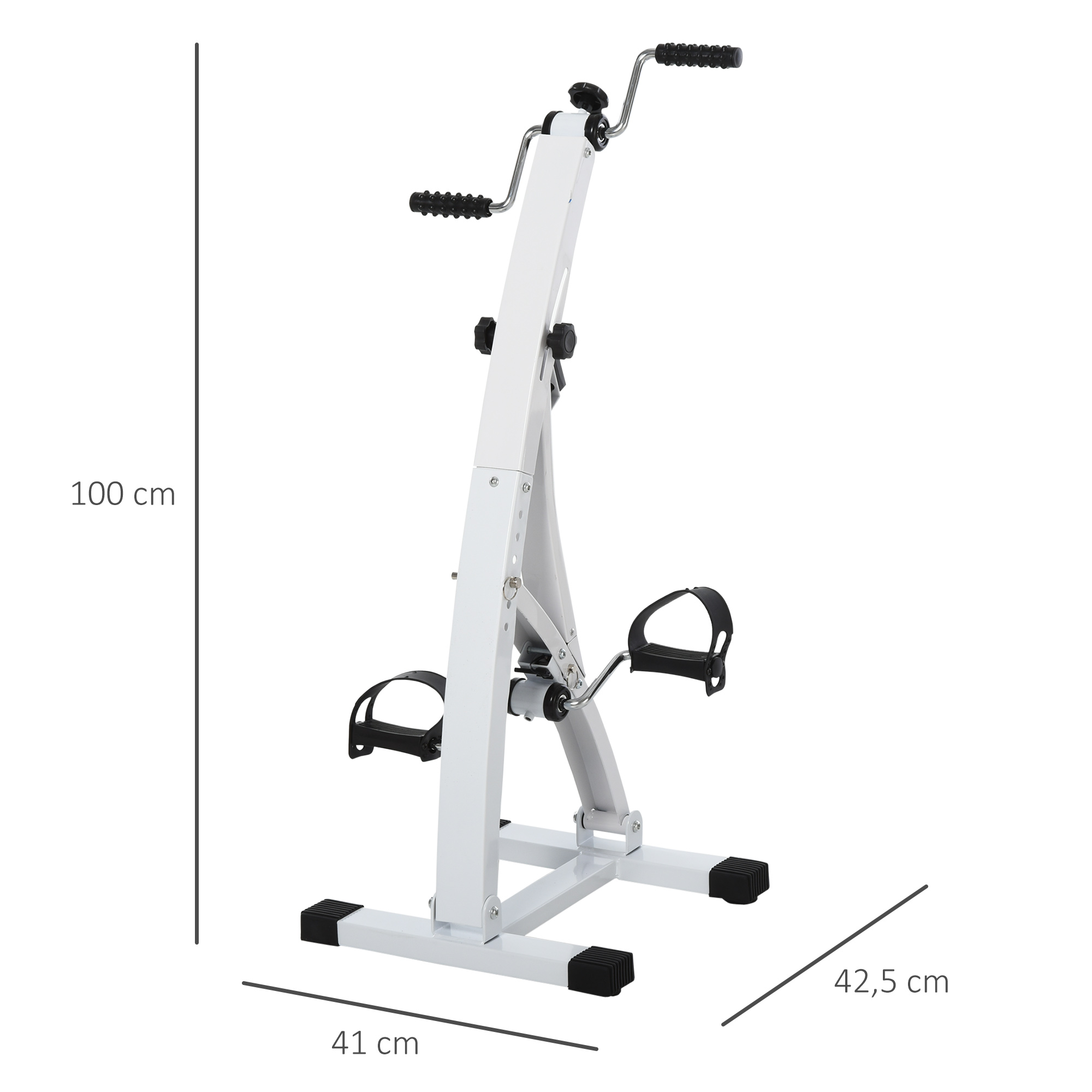Pedaltrainer für Senioren extra Leise Mini Heimtrainer mit LCD Display Befestigungsband Arm- und Beintrainer Bewegungstrainer Tischfahrrad Mini Bike Fitnessgerät für Zuhause Büro