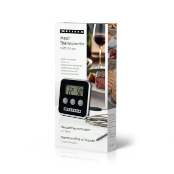 Fleischthermometer | bis zu 250°C | Alarm Timer | LCD Display