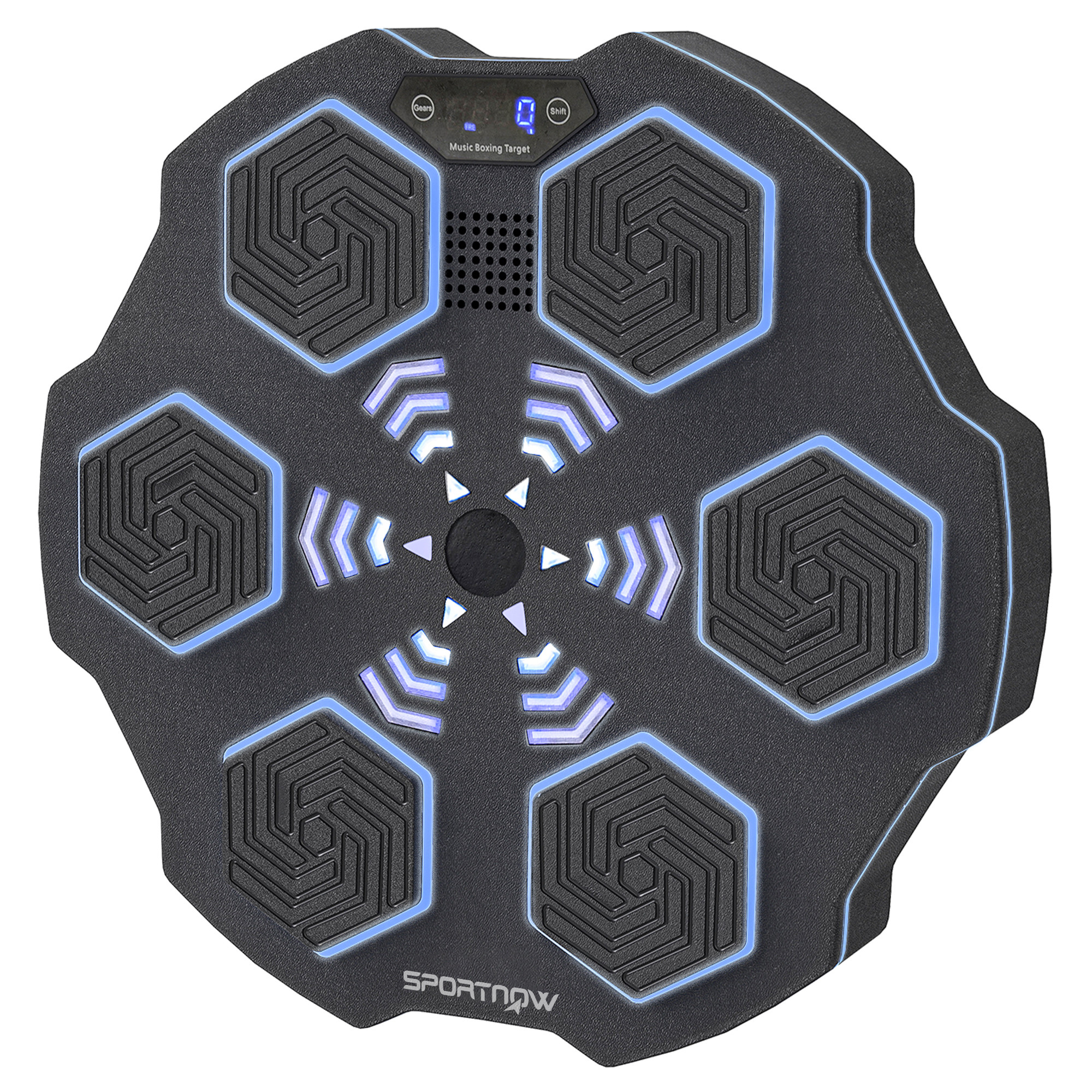 Musikboxmaschine, Bluetooth-Boxgerät, Wandmontage, 9 Geschwindigkeiten und Modi, LED-Lichter, Schwarz Musikboxmaschine, Bluetooth-Boxgerät, Wandmontage, 9 Geschwindigkeiten und Modi, LED-Lichter, Schwarz