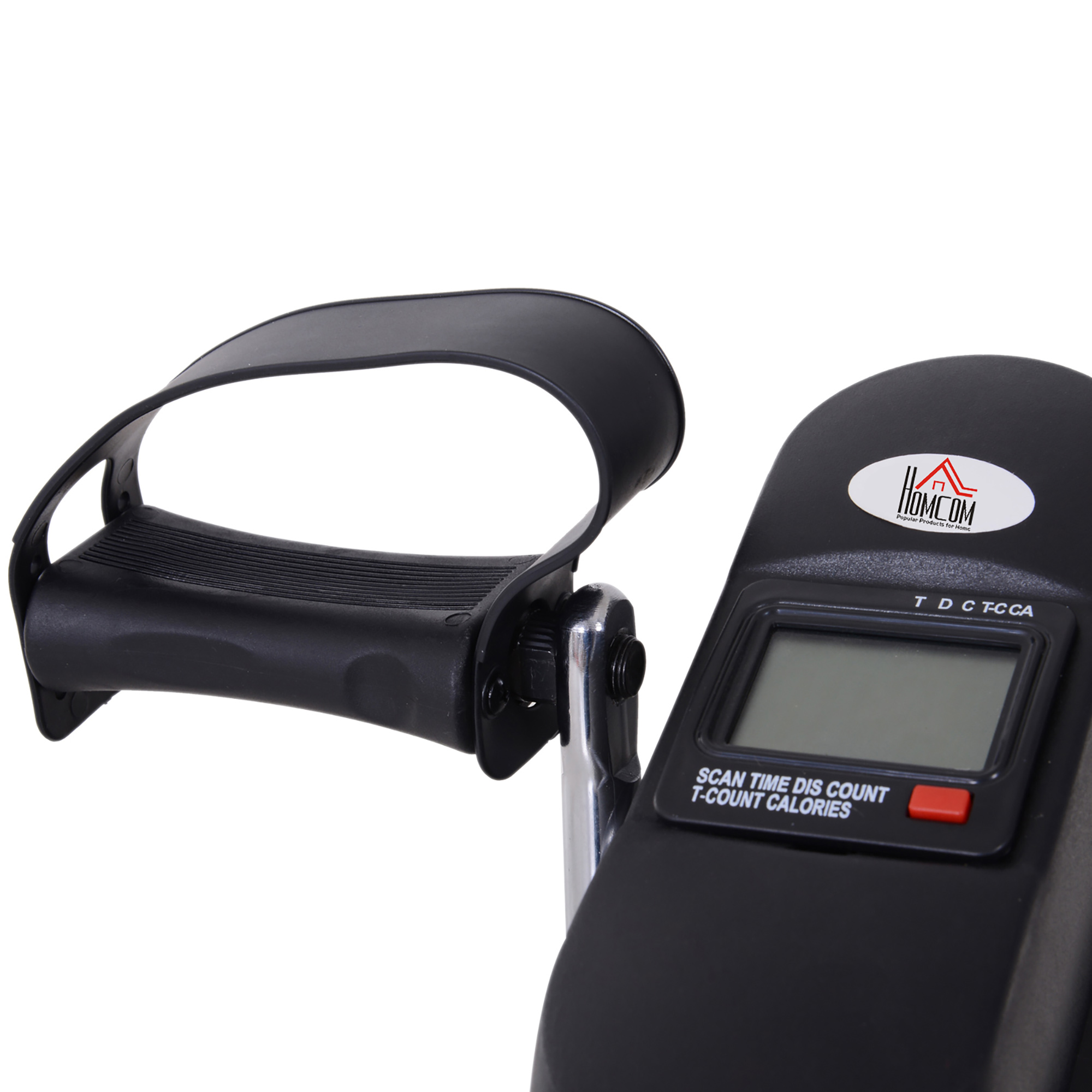 Mini Heimtrainer Arm-und Beintrainer Pedaltrainer für Senioren mit LCD-Display verstellbarer Widerstand Fitnessbike Hometrainer für Zuhause Heim Büro 35 x 40 x 31 cm Schwarz