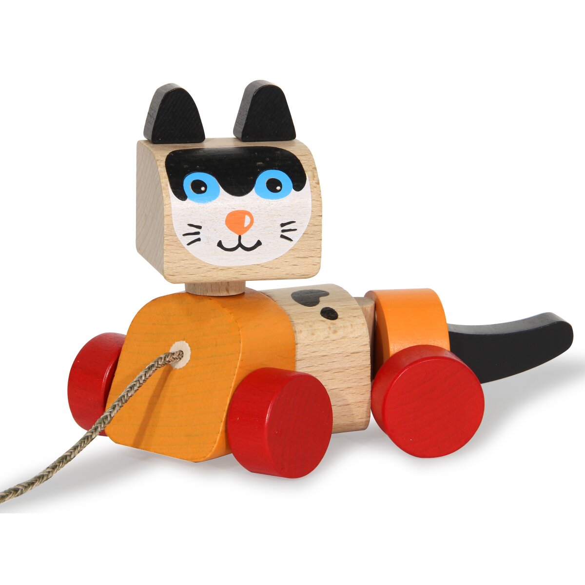 Holzspielzeug Kidiwood Nachzieh Katze Holzspielzeug Kidiwood Nachzieh Katze