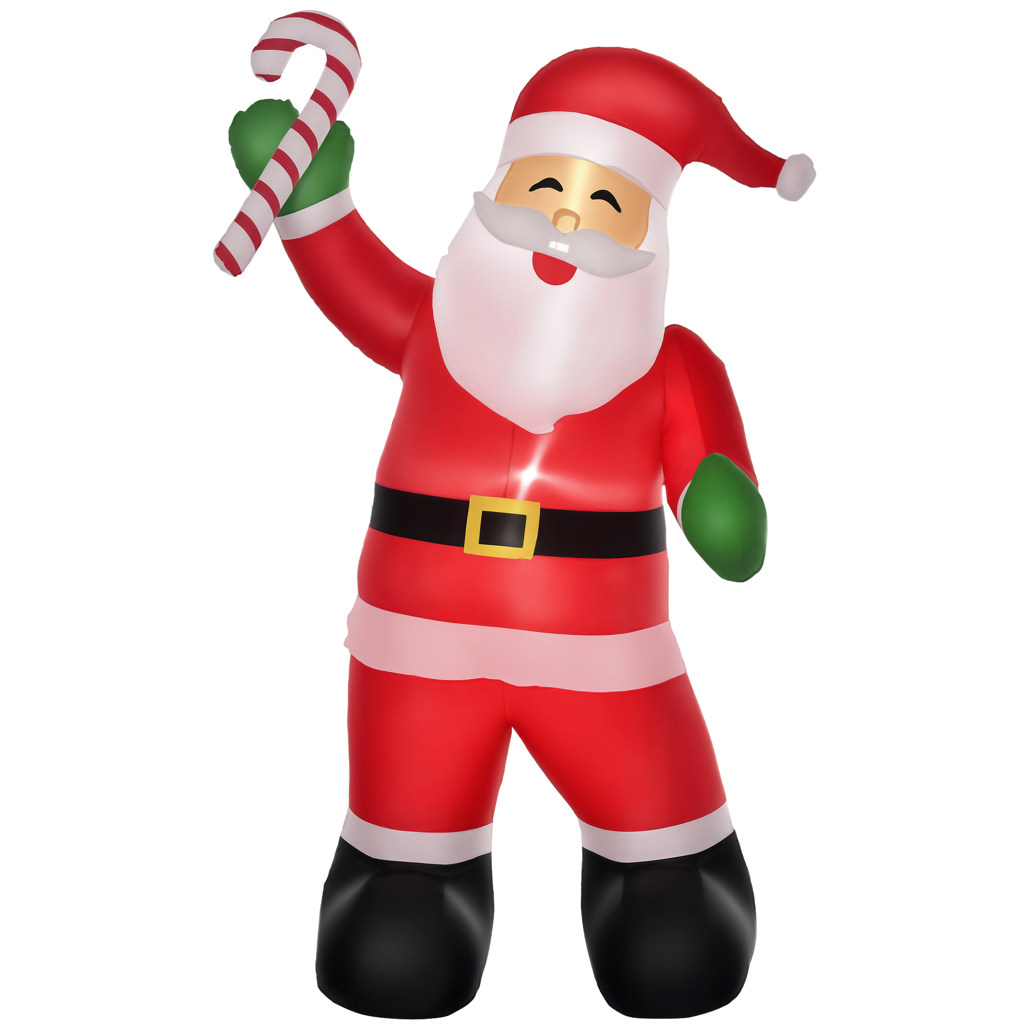 Aufblasbarer Weihnachtsmann mit LED-Beleuchtung inkl, Gebläse, Halteseilen, Bodenspieße, Sandsäcke,140cm x 85cm x 250cm Aufblasbarer Weihnachtsmann mit LED-Beleuchtung inkl, Gebläse, Halteseilen, Bodenspieße, Sandsäcke,140cm x 85cm x 250cm