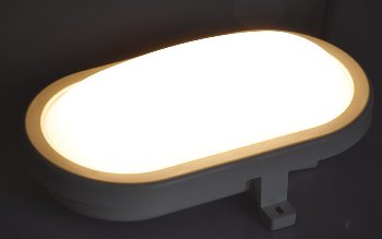 LED Oval-Armatur "FRL-O 12" IP44, Feuchtraum-Leuchte, 13W, 940lm, 3000K