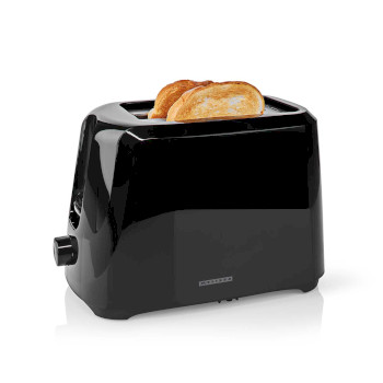 Toaster | 2 Schlitze | 700 W | 6 Bräunungsstufen | Herausnehmbares Krümelfach | Abbruchfunktion | schwarz