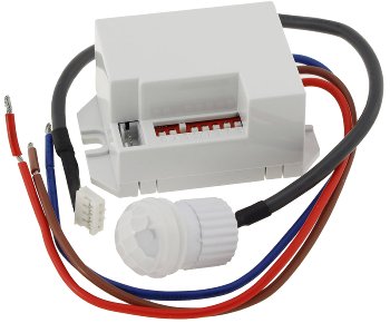 Einbau-Bewegungsmelder "CT-PIR Mini", 230V, 800W, Ø 15mm, LED geeignet, weiß