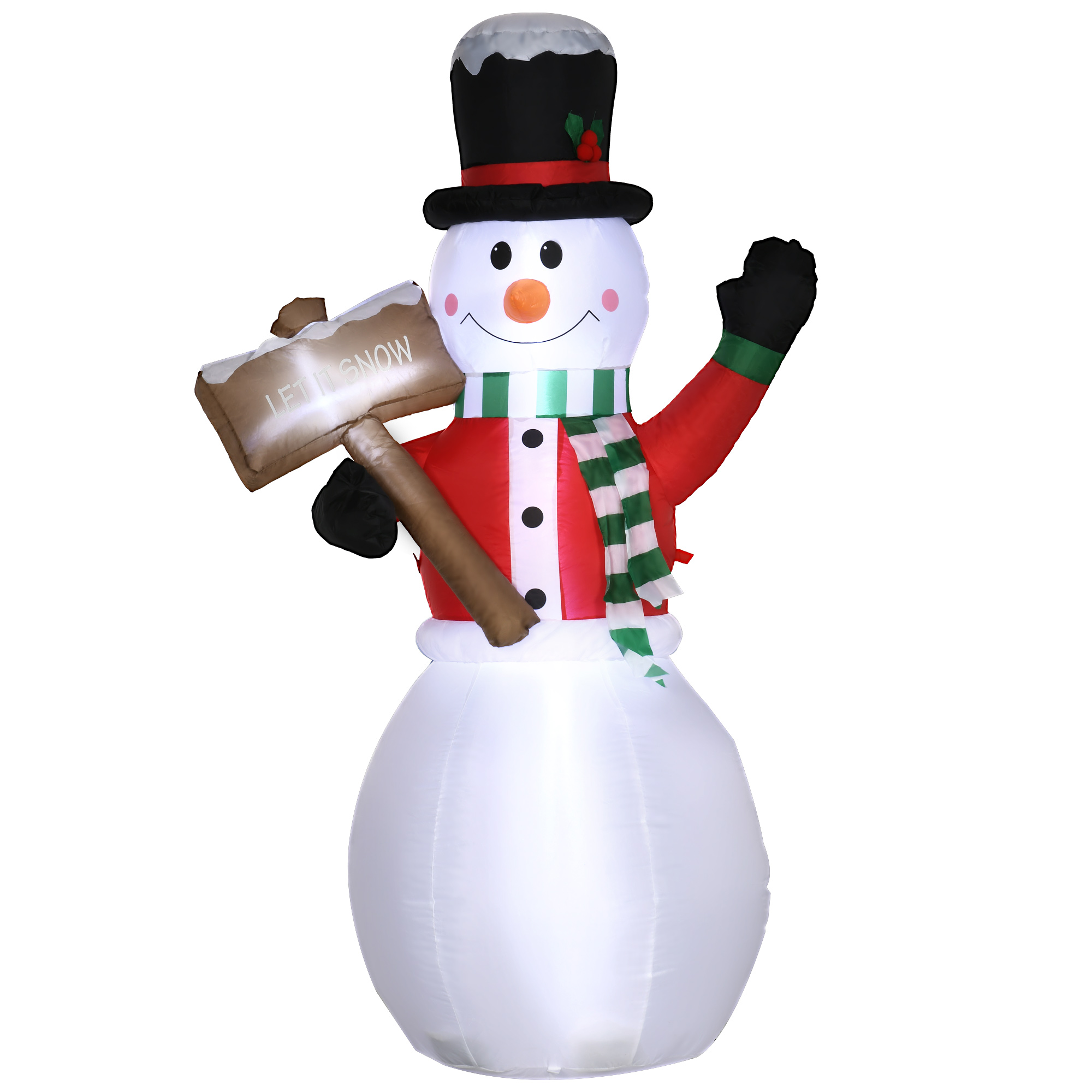 Aufblasbarer Schneemann, Outdoor Weihnachtsdekoration, 1,80 m, Santa Claus, inkl. Gebläse, Mehrfarbig Aufblasbarer Schneemann, Outdoor Weihnachtsdekoration, 1,80 m, Santa Claus, inkl. Gebläse, Mehrfarbig