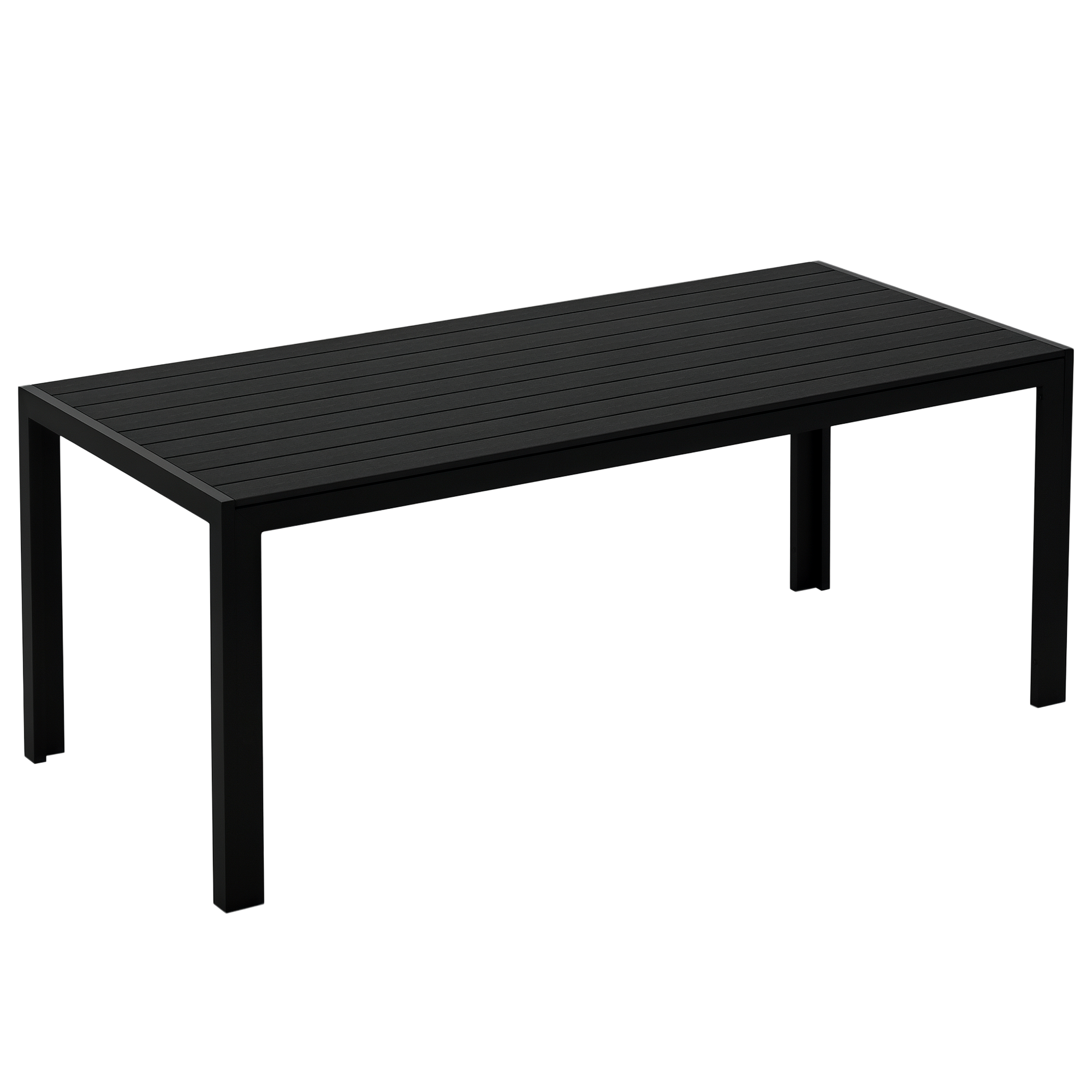 Gartentisch Kunststoff 190 x 84,5 x 72 cm Wetterfest, Holz Optik, Holzstrukur, rutschfest Buffettisch Campingtisch Balkontisch Terrassentisch Outdoor Esstisch für Garten, Balkon Schwarz Gartentisch Kunststoff 190 x 84,5 x 72 cm Wetterfest, Holz Optik, Holzstrukur, rutschfest Buffettisch Campingtisch Balkontisch Terrassentisch Outdoor Esstisch für Garten, Balkon Schwarz